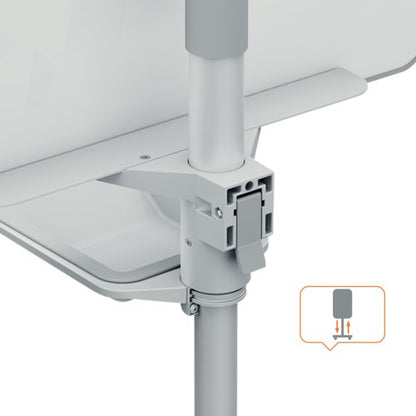 Nobo Move Meet Mobile Magnetic Flipchart Easel 680x1040mm 1915644