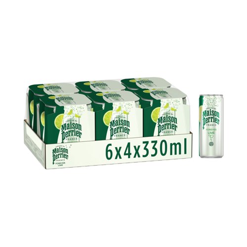 Maison Perrier Forever Lime Sparkling Water (Pack of 24) 13144521