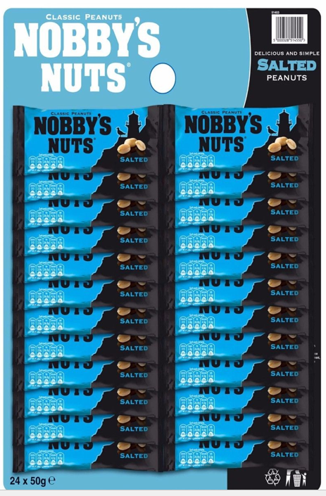 Nobby's Nuts Salted 24 x 50g