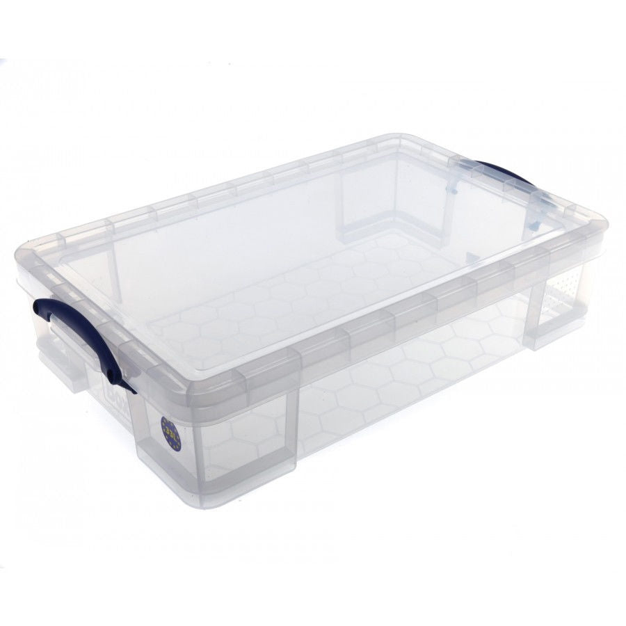 Really Useful Clear Plastic Storage Box 33 Litre External: 710 x 440 x 165mm