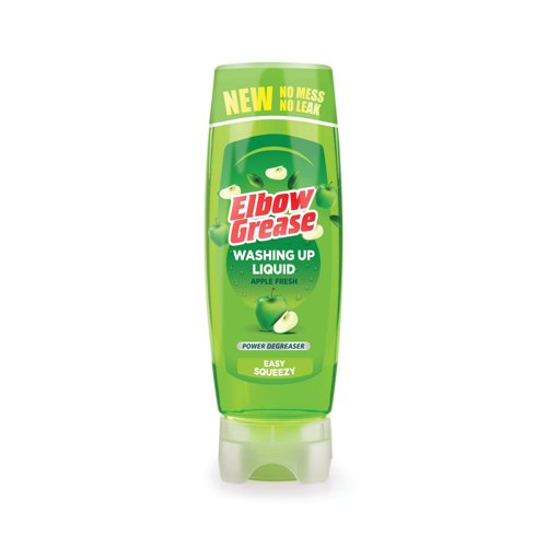 Elbow Grease Washing Up Liquid Apple Fresh 450ml (Pack of 12) EG339