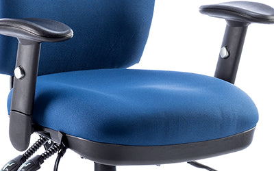 Chiro High Back Chair with Arms Blue OP000007