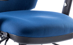 Chiro High Back Chair with Arms Blue OP000007