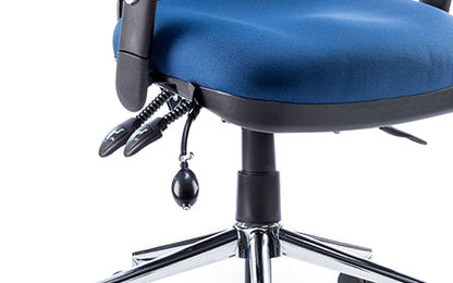 Chiro High Back Chair with Arms Blue OP000007