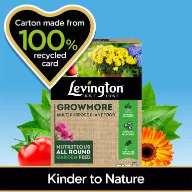 Levington Growmore All Purpose Plant Food Granules For Fruit Veg & Flowers 3.5kg.