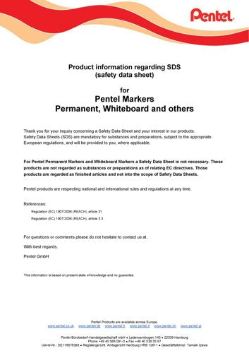Pentel Permanent Marker Fine Black (Pack of 12) NMS50-A