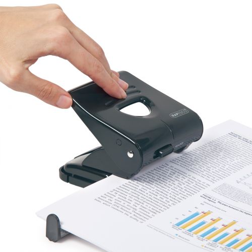 Rapesco 827 Hole Punch Black PF827AB1