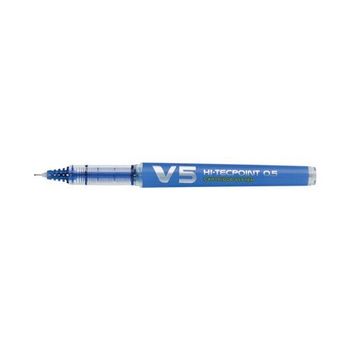 Pilot V5 Cartridge Rollerball Pen Fine Blue Pack of 10 4902505442803