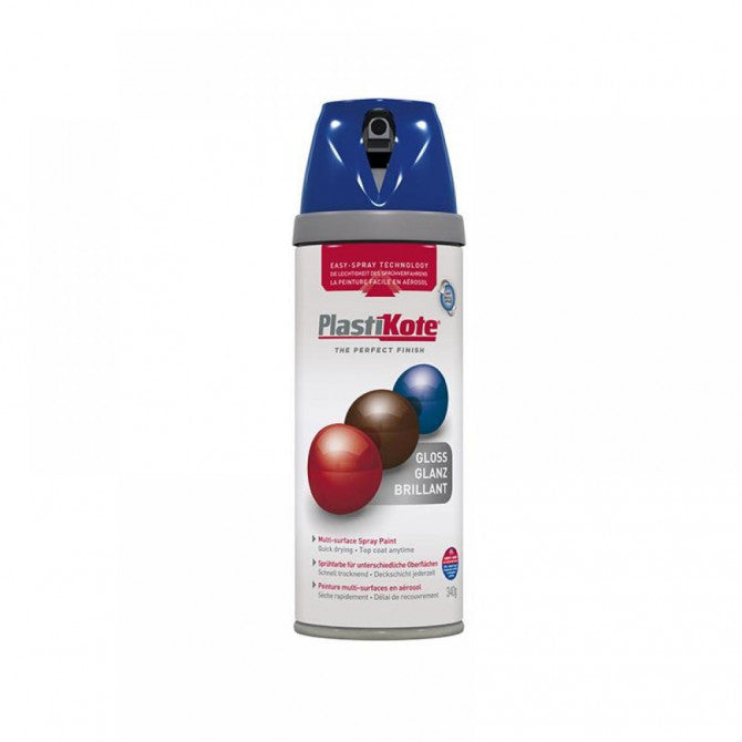 Plastikote Premium Paint Spray | Gloss Finish | Pacific Blue | 400ml.