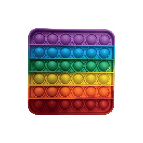 Pop Fidget Pad Square Multicoloured 125x125x10mm POPSQM