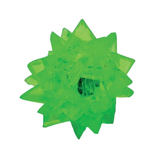 Flashing LED Crystal Shaped Ball Light 60mm Diameter Battery Operated SFCB