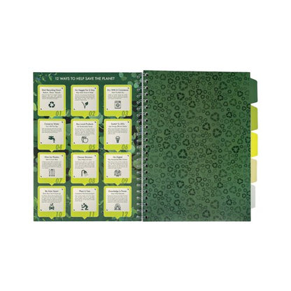 Pukka Pad Recycled Project Book A4 Green (Pack of 3) 6050-REC