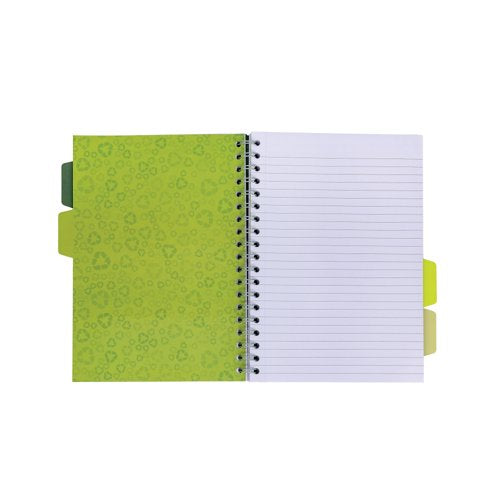 Pukka Pad Recycled Project Book B5 Green (Pack of 3) 6052-REC