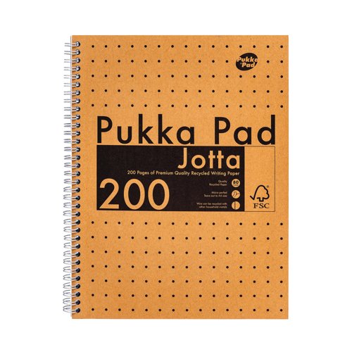 Pukka Pad Kraft Jotta Notebook A4 (Pack of 3) 9565-KRA