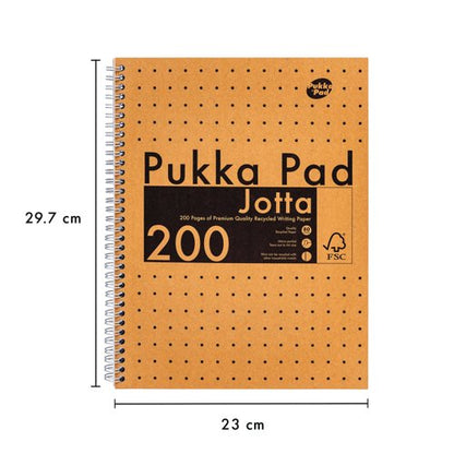 Pukka Pad Kraft Jotta Notebook A4 (Pack of 3) 9565-KRA