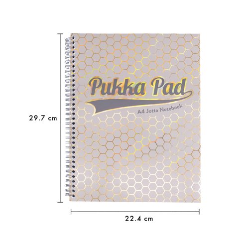 Pukka Pad Haze Jotta A4+ Assorted (Pack of 3) 9865AST-HZE