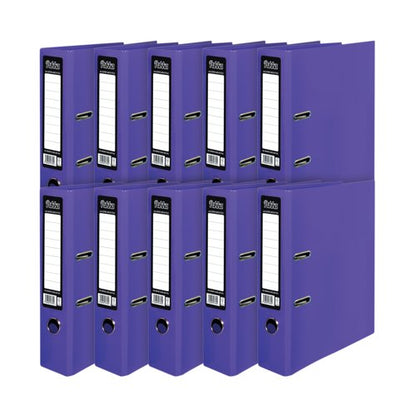Pukka Brights Lever Arch File A4 Purple (10 Pack) BR-7762