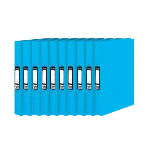 Pukka Brights Ringbinder A4 Blue (10 Pack) BR-7769