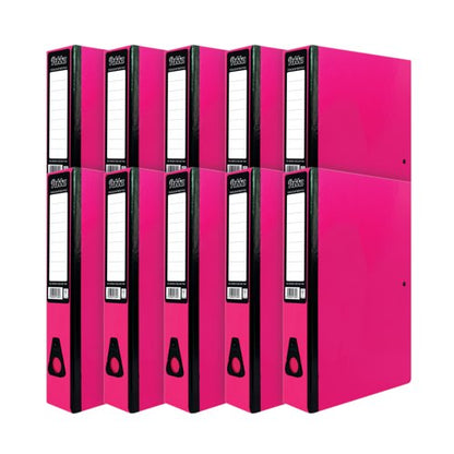Pukka Brights Box File Foolscap Pink (10 Pack) BR-7780