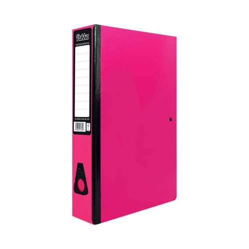 Pukka Brights Box File Foolscap Pink (10 Pack) BR-7780