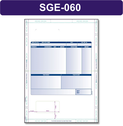 Sage (SGE060) Compatible Self-Seal Payslip Mailers Pack 1000's