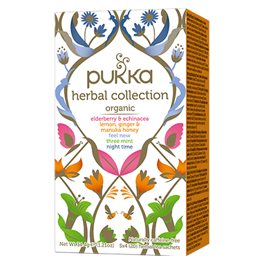 Pukka Tea Herbal Collection Individually Wrapped Enveloped Tea 20's
