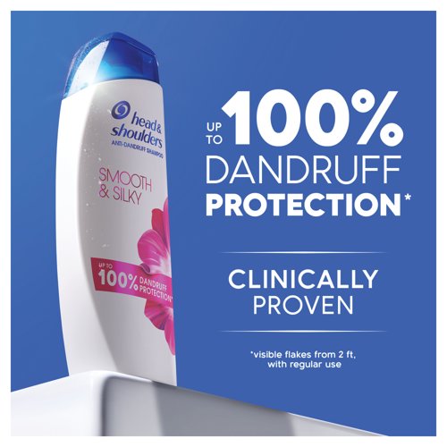 Head And Shoulders Shampoo Smooth and Silky 250ml (Pack of 6) 86902
