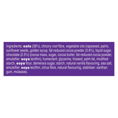 Graze Cocoa Vanilla Oat Boosts Flapjack Snack 50g (Pack of 9) C009513