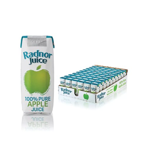 Radnor Juice Pure Apple Juice Tetra Pack 125ml (Pack of 60) T-RJ12STAP/60