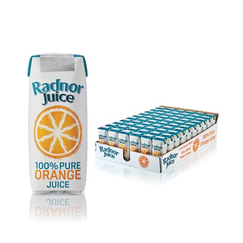 Radnor Juice Pure Orange Juice Tetra Pack 125ml (Pack of 60) T-RJ12STOR/60