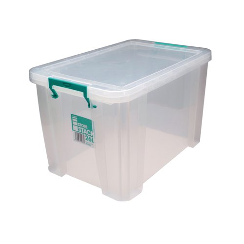 Storestack 26 Litre Storage Box W470Xd300Xh290Mm Clear RB11088