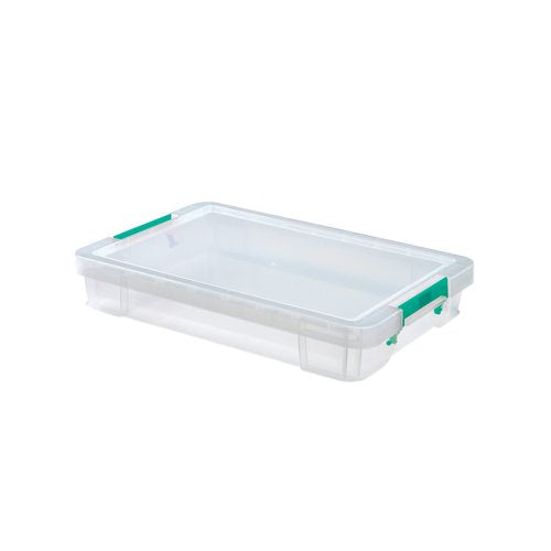 Storestack 12 Litre Storage Box W550Xd360Xh90mm Clear RB75898