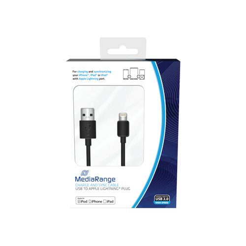 Mediarange Charge and Sync Cable USB 2.0 To Apple Lightning MRCS137