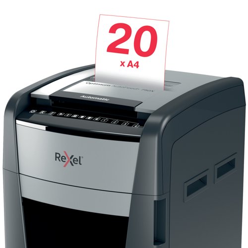 Rexel Optimum Autofeed+ 750X Cross-Cut P-4 Shredder 2020750X