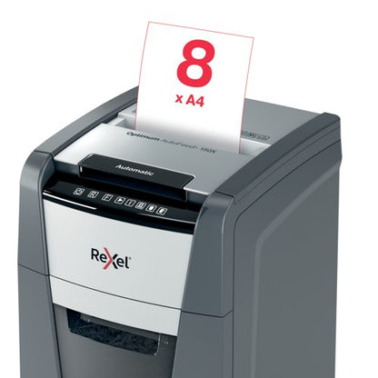 Rexel Optimum Autofeed+ 150X Cross-Cut P-4 Shredder 2020150X