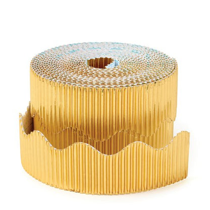 Scalloped Corrugated Border Rolls Black 78713