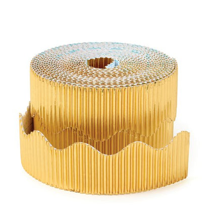 Scalloped Corrugated Border Rolls Brown 033665
