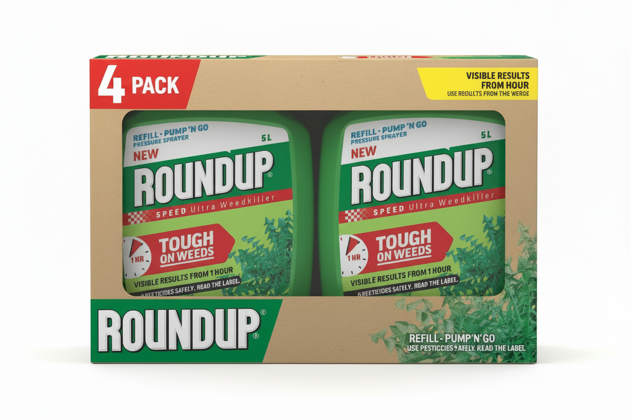RoundUp Speedy | Ultra Weedkiller | Glyphosate Free | Refill 1 x 5 Litre