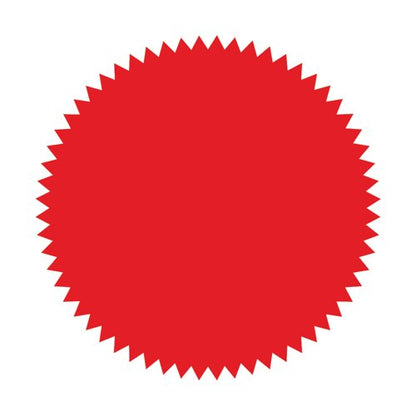 Blick Company Seal 50mm Diameter Red 8 Per Dispenser (160 Pack) RS014652