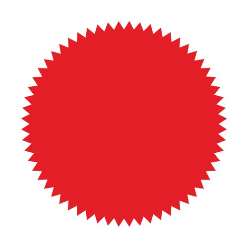 Blick Company Seal 50mm Diameter Red 8 Per Dispenser (160 Pack) RS014652