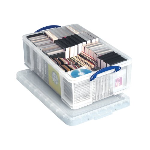 Really Useful 50L Plastic Storage Box W710Xd440Xh230Mm Clear KING50C