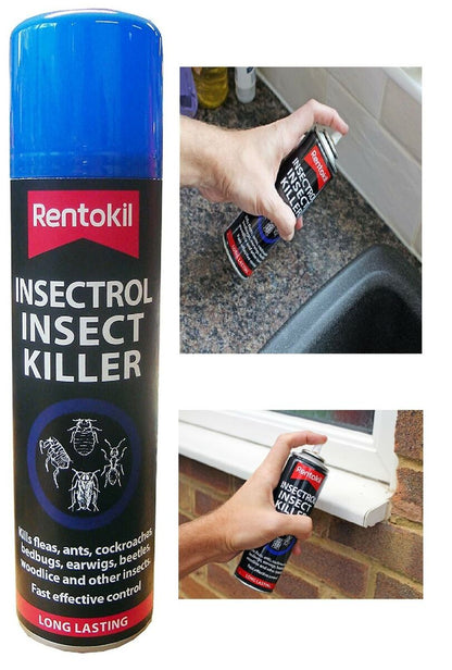 Rentokil All Purpose Professional Insectrol Insect Killer 250ml Fleas, Ants, Cockroaches, Bedbugs et