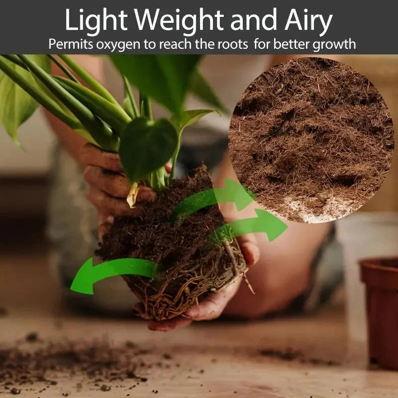 Coir Potting Mix Bricks  | 100% natural and biodegradable | 10 x650g
