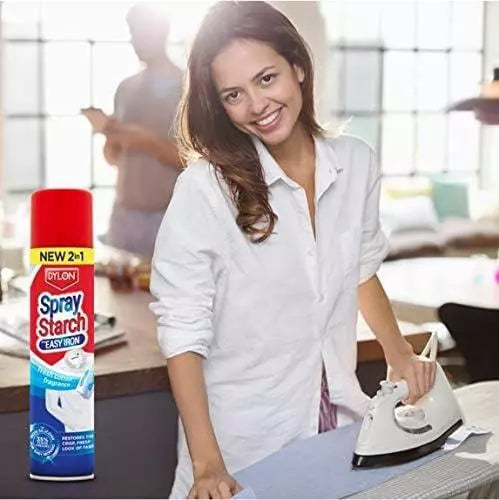 Dylon Easy Iron Spray Starch, Fresh Cotton Fragrance, 300ml