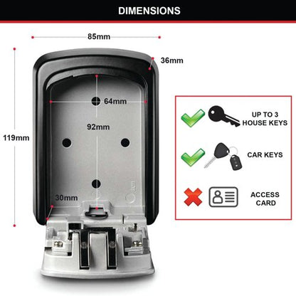Master Lock Select Access 4-Digit Combination Lock Key Storage Unit 5401D