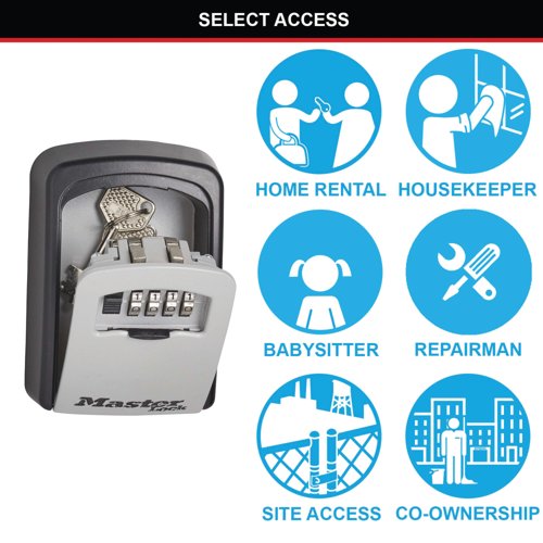 Master Lock Select Access 4-Digit Combination Lock Key Storage Unit 5401D