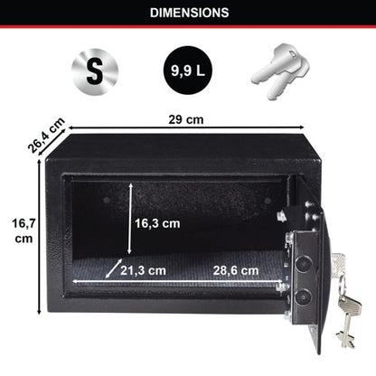 Master Lock Security Safe Key Lock Black X031ML
