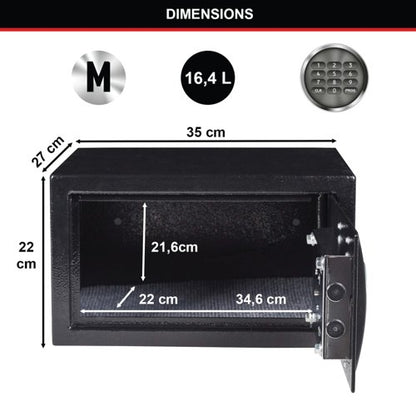 Master Lock Security Safe Electronic Lock Black X055ML