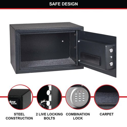 Master Lock Security Safe Electronic Lock Black X055ML