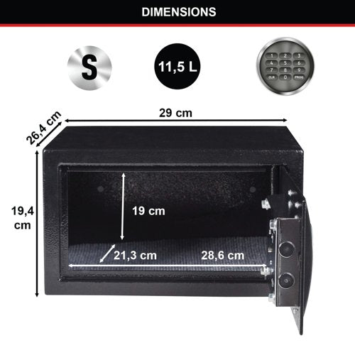 Master Lock Security Safe Electric Lock 11.6 Litre X041ML